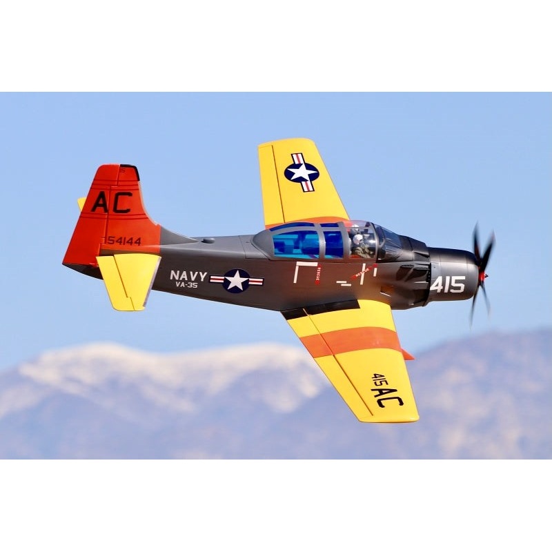Seagull Models LH369Drone SEA369-Double Seat AD-5/A-1E Skyraider 86 wingspan 35-60cc DRONE without Retracts Matte Finish