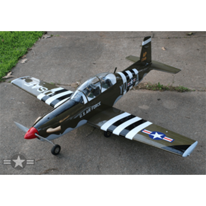 Seagull Models SEA103M Texan T-6A II 1.6m improved w/battery hatch/flaps .75-91 2S .91-1.00 4S Military scheme Models