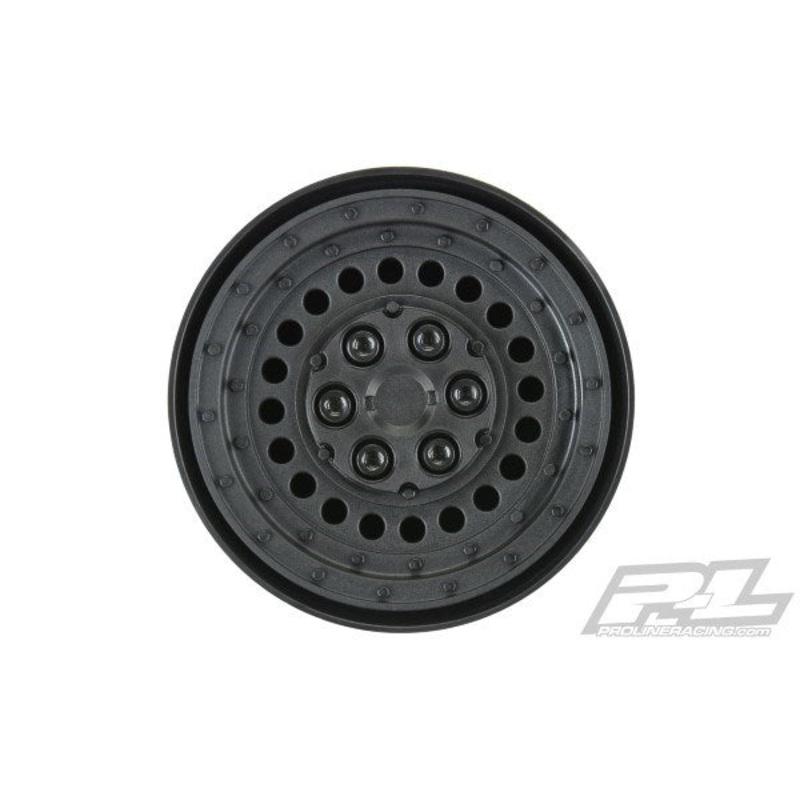 Pro-Line PRO278600 Carbine 1.9 Black Dually Wheels for Crawlers F/R