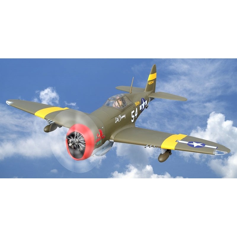 Seagull Models SEA338N P-47D Little Bunny MK II- 10cc NACA droops – 55 wingspan PU Rubber wheels Matt (wihout ER-120 84 Retracts)