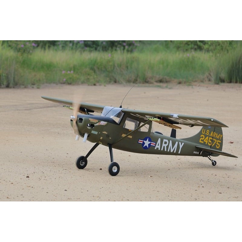 Seagull Models SEA385CM Giant Scale Cessna Bird Dog Chickenman 122 Inch ARF 70-125cc