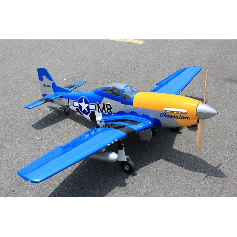 Seagull Models SEA391OBGEAR Obsession North American Aviation P-51D 71 Inch ARF 35cc included full box of 3pcs Electric Retracts Gear