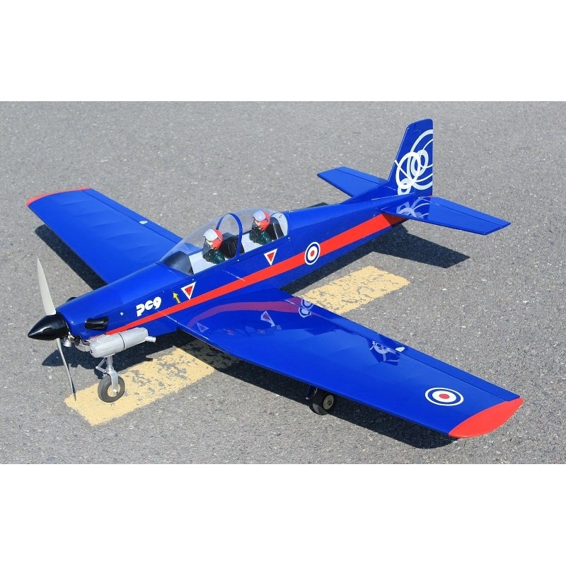 Seagull Models SEA401B UK – Air Force Pilatus PC-9 60.6 ARF 10cc (Blue/Red) ) (Upgraded SEA12)