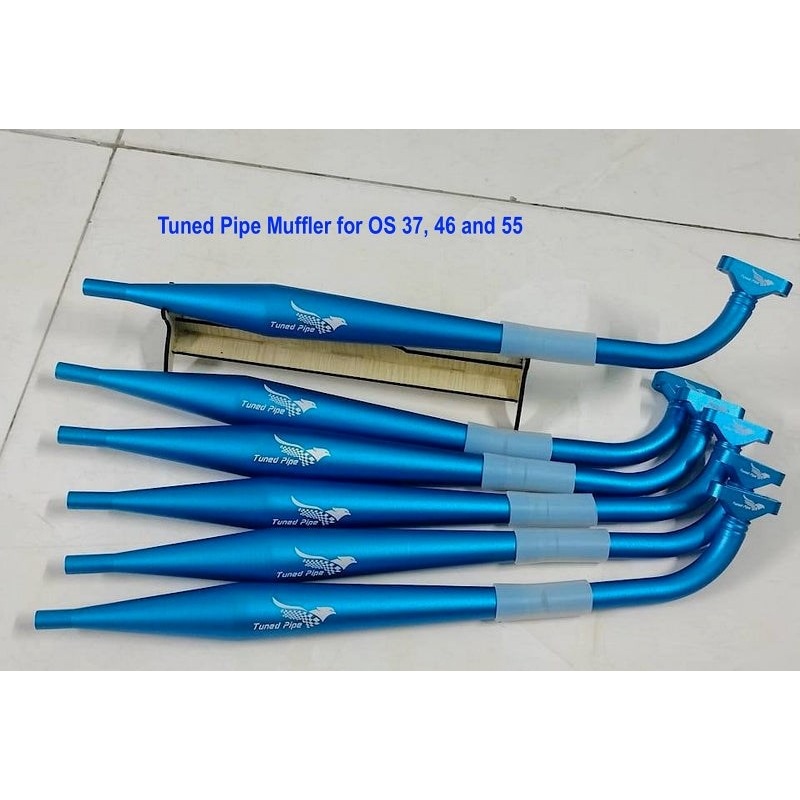 Seagull Models SEATunedPipe Tuned Pipe Muffler suits OS Engines 46AX 55AX and GGT10 10cc