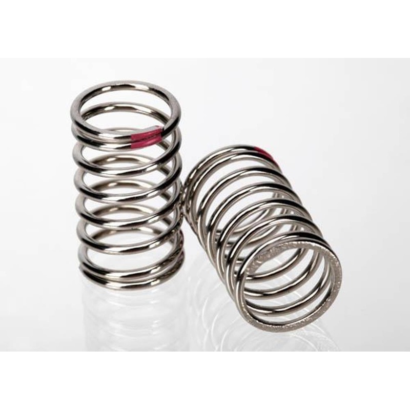 Traxxas 7244A – Spring Shock (Nickel Finish) (Gtr) (2.77 Rate Pink)  (1 Pair)