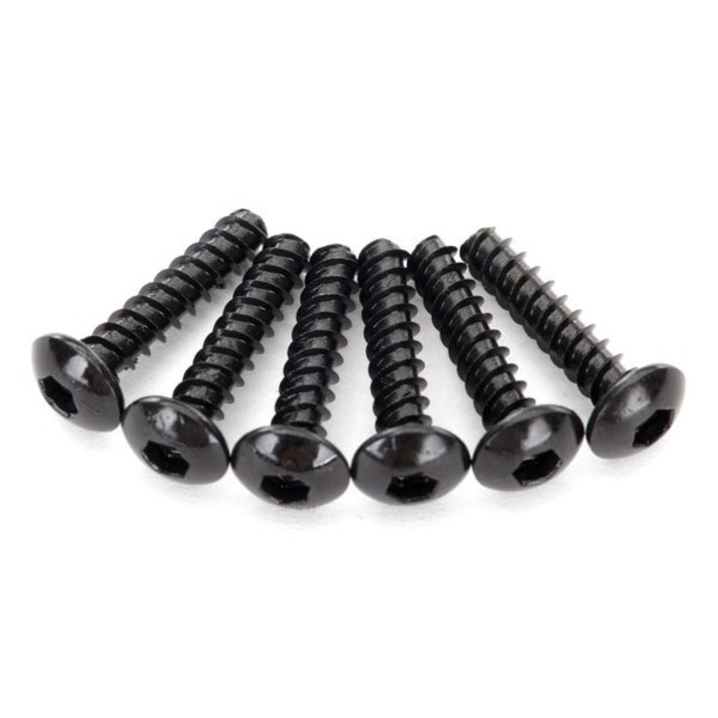 Traxxas 8299 – Screws 2.6x12mm button-head self-tapping (hex drive) (6)