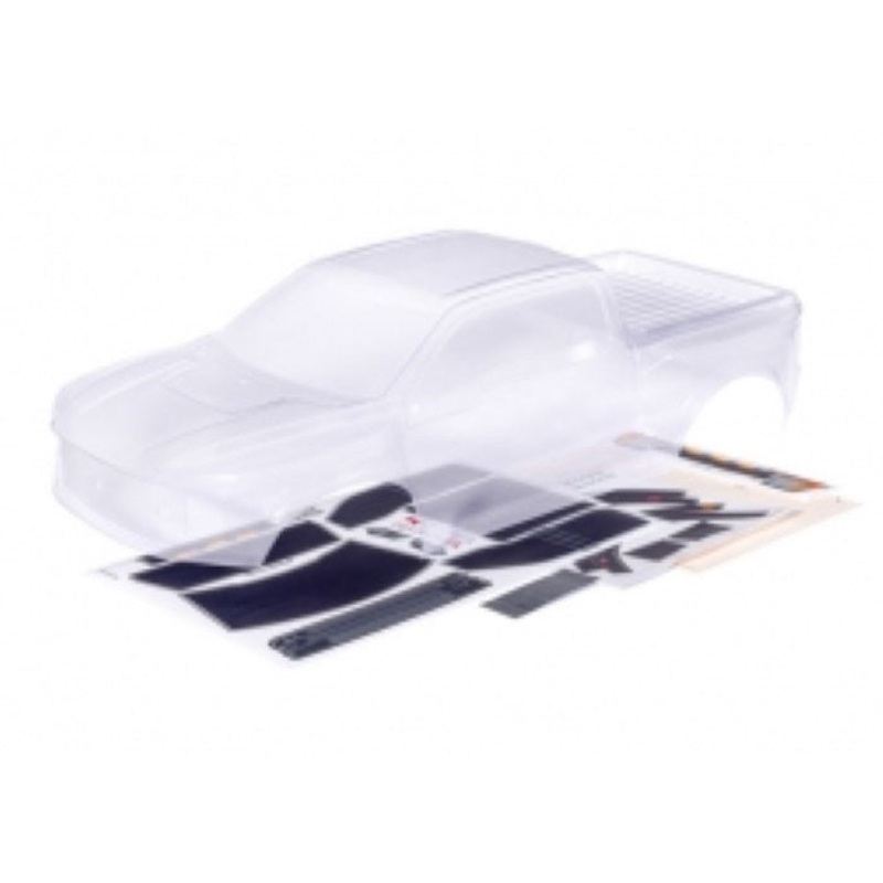 Traxxas 10111 BODY RAPTOR R CLEAR/DECALS
