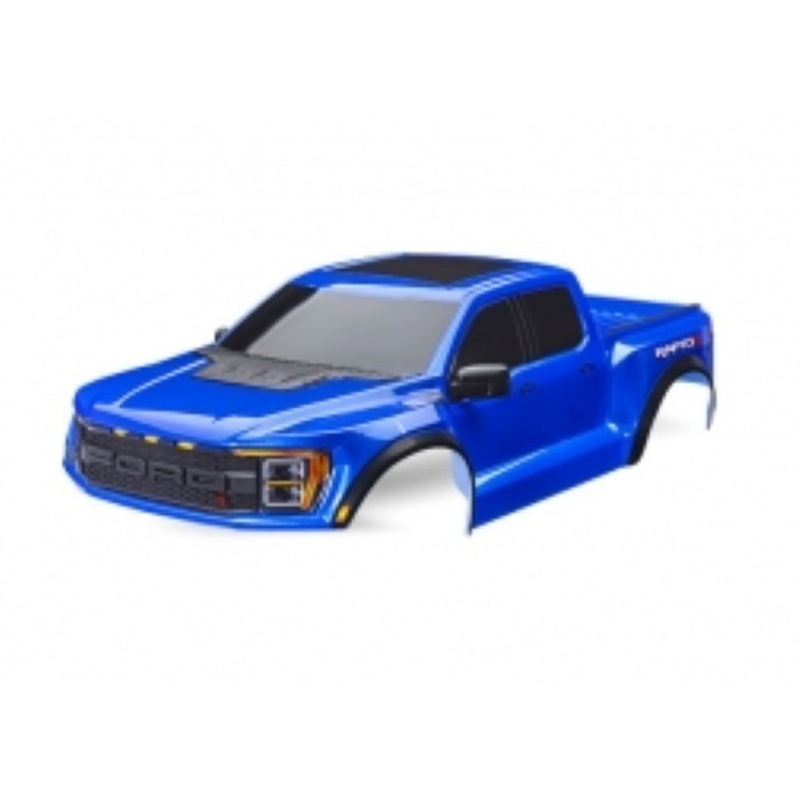Traxxas 10112-BLUE BODY RAPTOR R BLUE COMPLETE