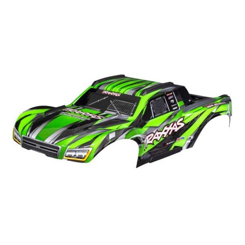 Traxxas 10211-GRN Body Maxx Slash Grn W/Decals