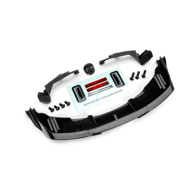 Traxxas 10513 Rear Diffuser & Body Supports