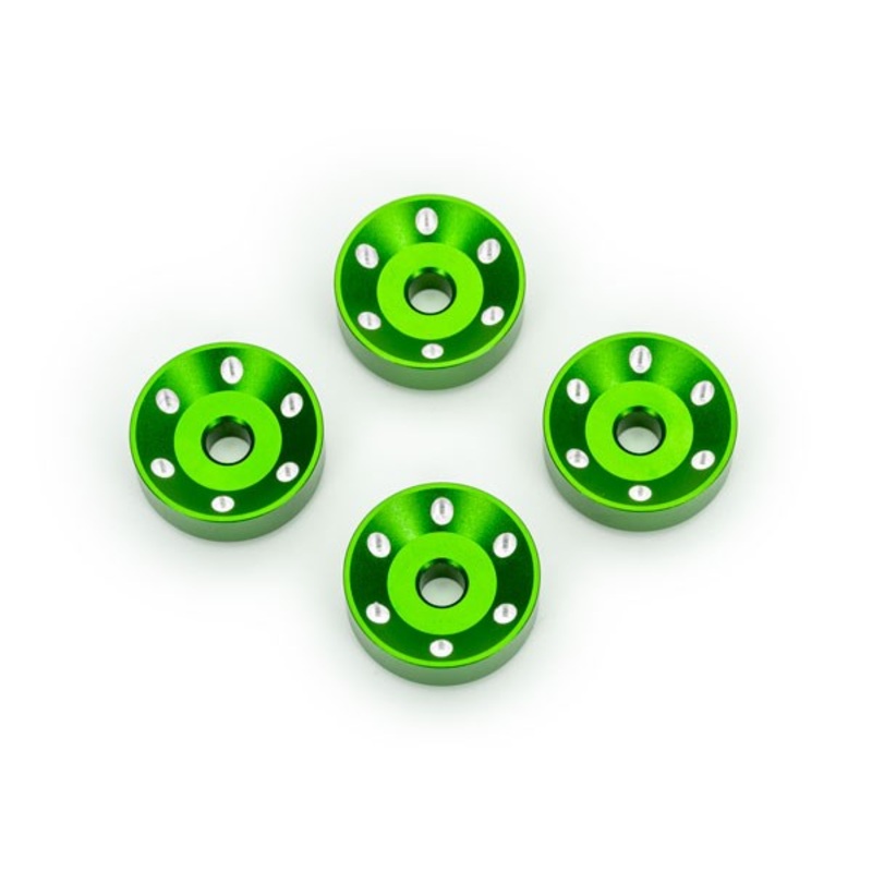 Traxxas 10257-GRN Wheel Washers Alum Green