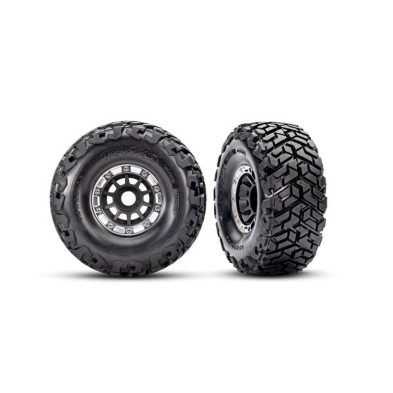Traxxas 10272-BLK T&W Wheel Black Satin Maxx SC Tires (L&R)
