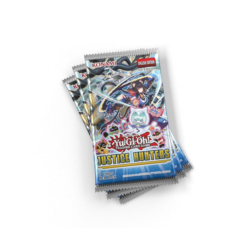 Konami JUSH-3TB Yu-Gi-Oh! Justice Hunters Booster 3-Pack Tuckbox