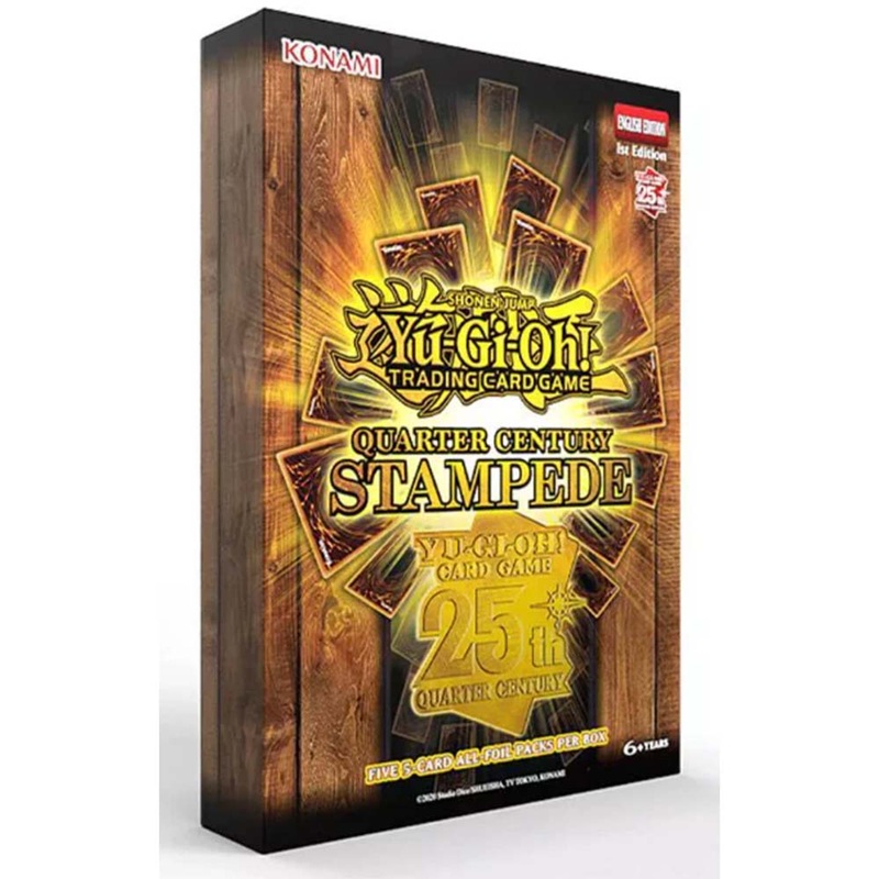 Konami RA04-3TB Yu-Gi-Oh! Quarter Century Stampede 3-Pack Tuckbox