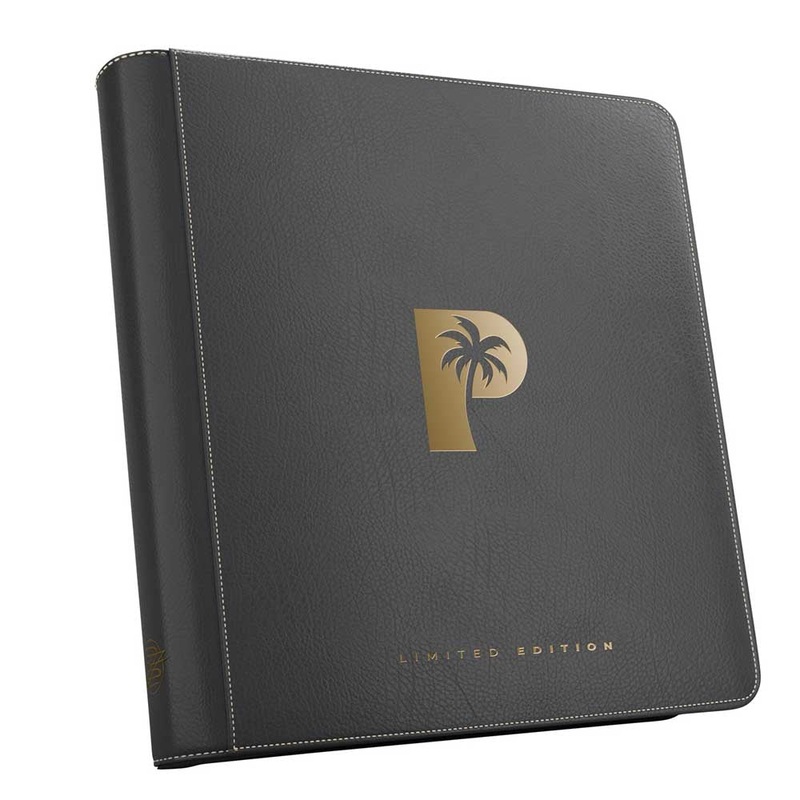 Palms Off LE24-12 Limited Ed. Mega Capacity 12 Pocket Binder Black and Gold (960 slot)