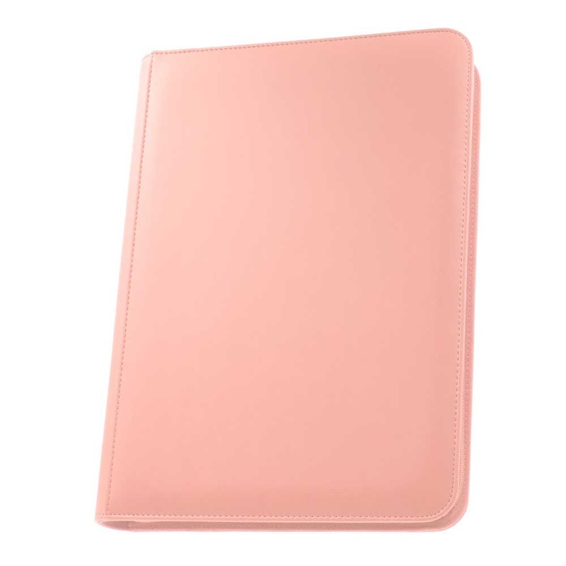 Palms Off STL-09-PNK STEALTH 9 Pocket Zip Binder Pink
