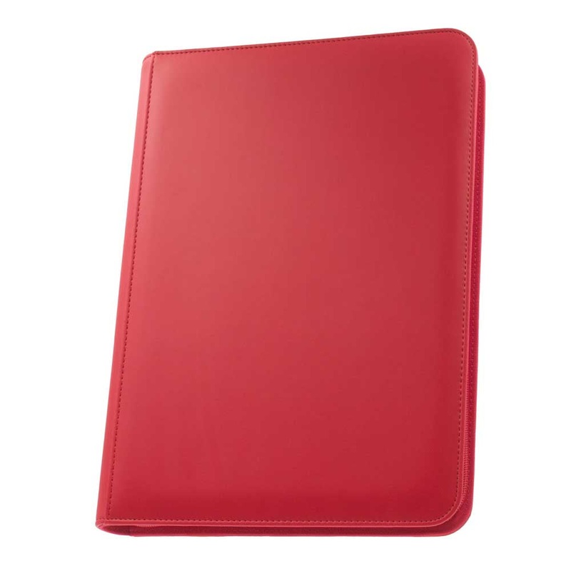 Palms Off STL-09-RED STEALTH 9 Pocket Zip Binder Red