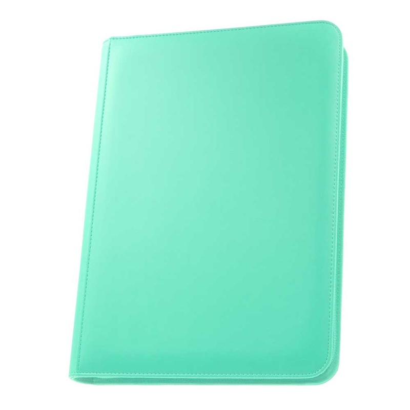Palms Off STL-09-TQS STEALTH 9 Pocket Zip Binder Turquoise