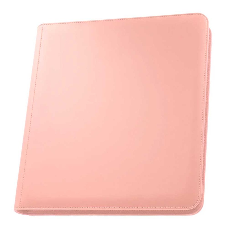 Palms Off STL-12-PNK STEALTH 12 Pocket Zip Binder Pink