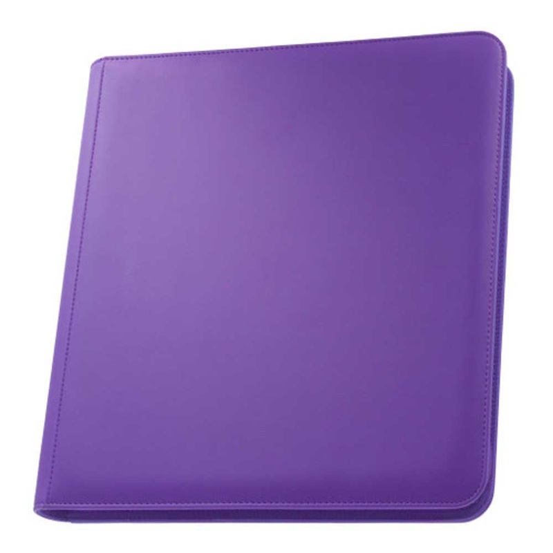 Palms Off STL-12-PUR STEALTH 12 Pocket Zip Binder Purple