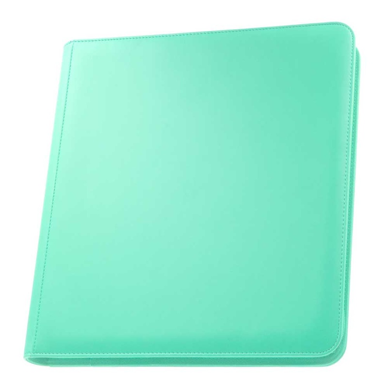 Palms Off STL-12-TQS STEALTH 12 Pocket Zip Binder Turquoise