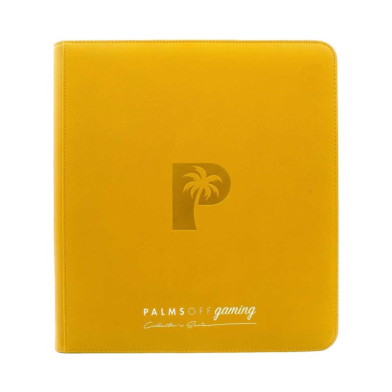 Palms Off ZB-TOP-YEL Collectors Series Top Loader Zip Binder Yellow