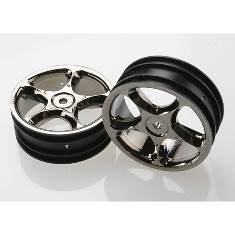 Traxxas 2473A – Wheels Tracer 2.2′ (Black Chrome) (2) (Bandit Front)