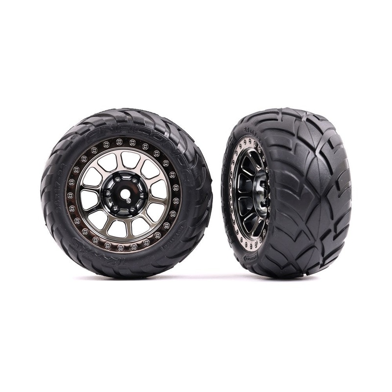 Traxxas 2478T T&W BLK CHRM 2.2/ALIAS TIRE