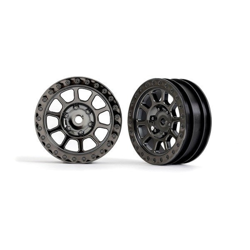 Traxxas 2481A WHEEL 2.2 BLK CHRM BEADLOCK F