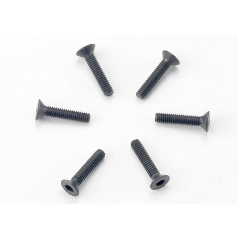 Traxxas 2526 – Screws 2.5×12 countersunk machine (hex drive) (6)