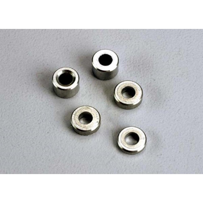 Traxxas 2539 – Aluminum spacers: 3x6x1.5mm (2)/ 3x6x2.5mm (1)/ 3x6x3.8mm (2)