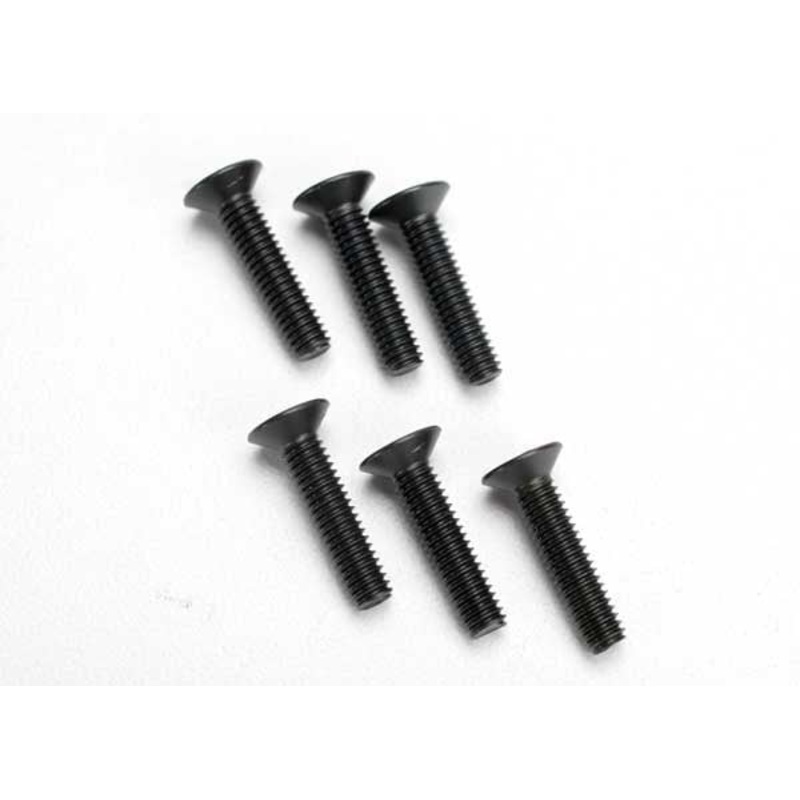 Traxxas 2547 – Screws 4x18mm countersunk machine (hex drive) (6)