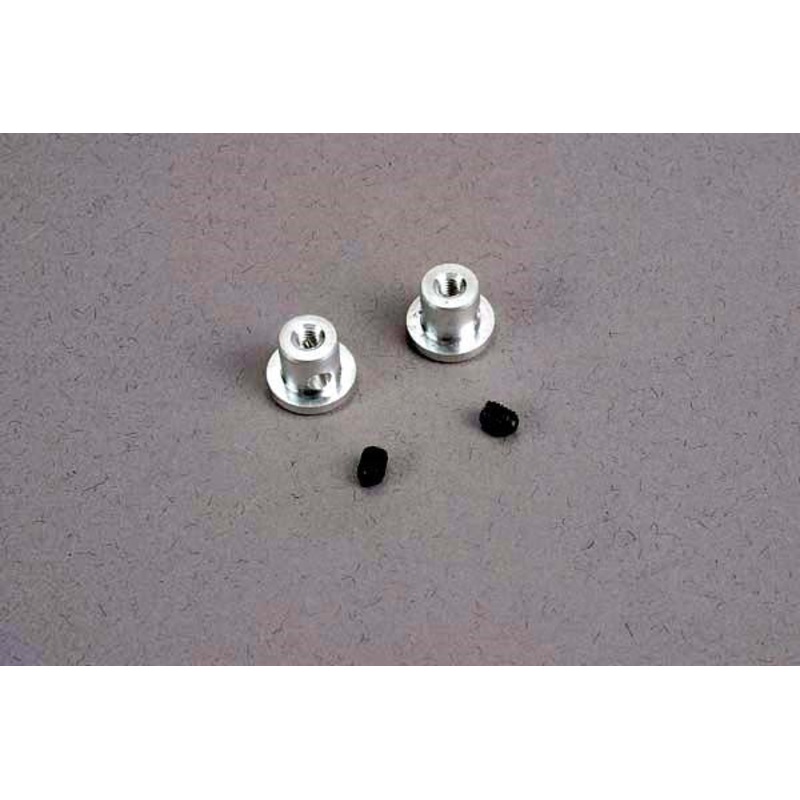 Traxxas 2615 – Wing buttons (2)/ set screws (2)/ spacers (2)/ 3x8mm CS (2)