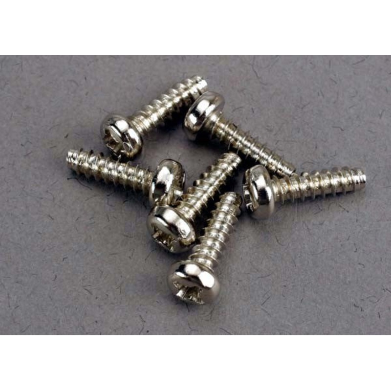 Traxxas 2675 – Screws 3x10mm roundhead self-tapping (6)
