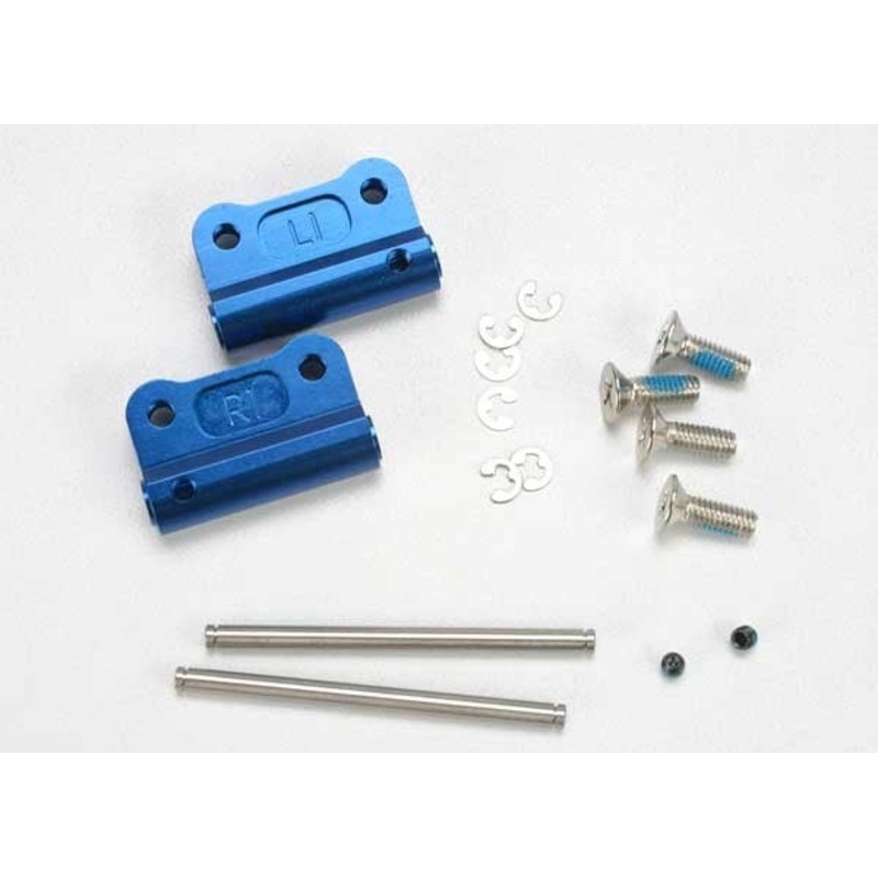 Traxxas 2798X – Mounts suspension arm (blue-anodized 6061-T6 aluminum)(rear)(+/- 1-degree)(L&R)