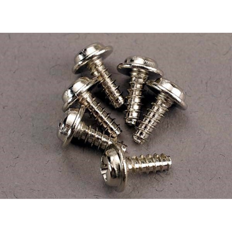Traxxas 3290 – Screws 3x8mm washerhead self-tapping (6)