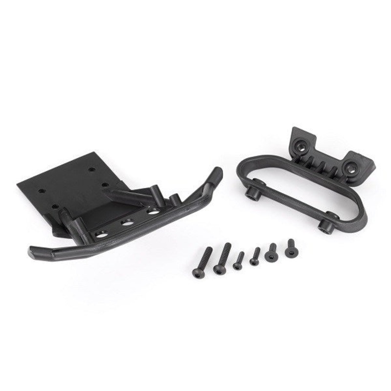 Traxxas 3635 BUMPER FRNT/MNT LED LIGHT BLK