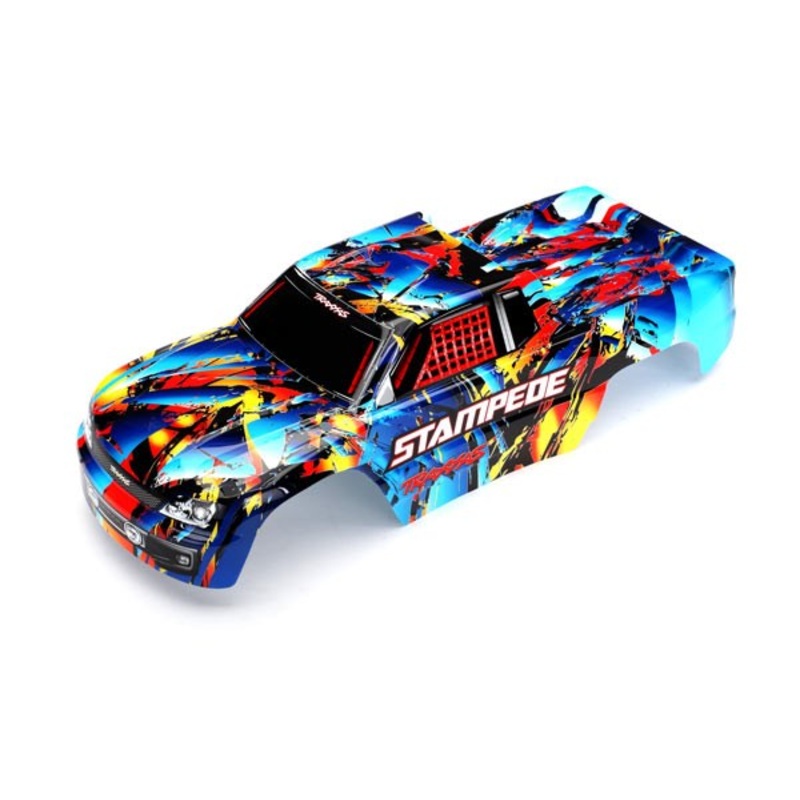 Traxxas 3648 BODY STAMPEDE RNR DECAL APPLD
