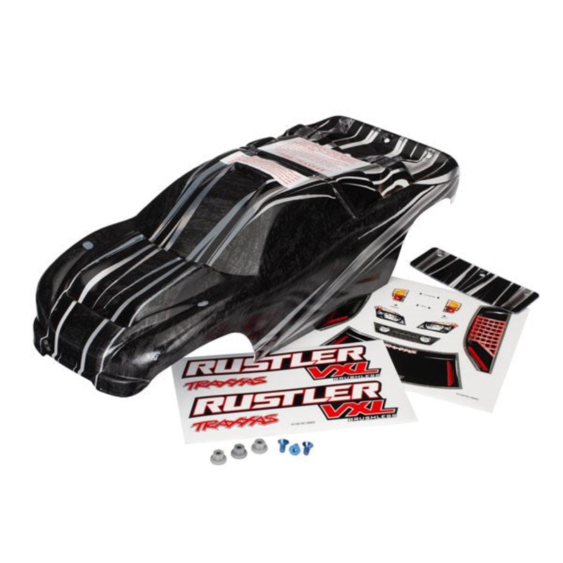 Traxxas 3719 BODY RUSTLER VXL PRGRPX W/ WNG