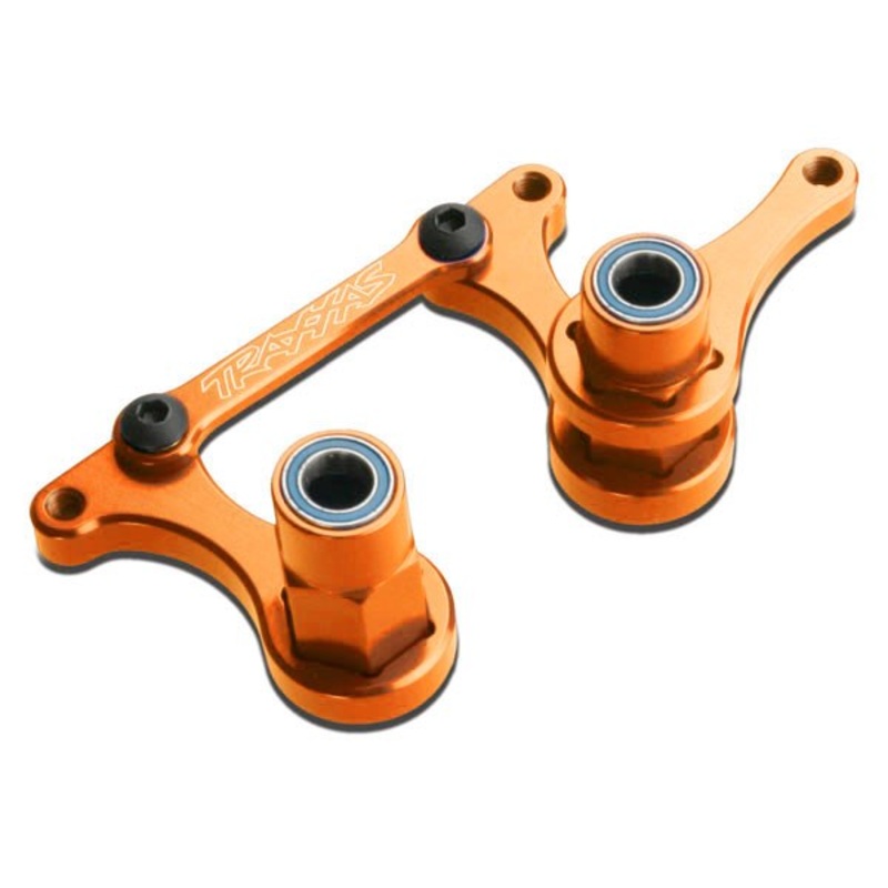 Traxxas 3743T BELLCRANKS/DRAGLINK ALUM ORNG