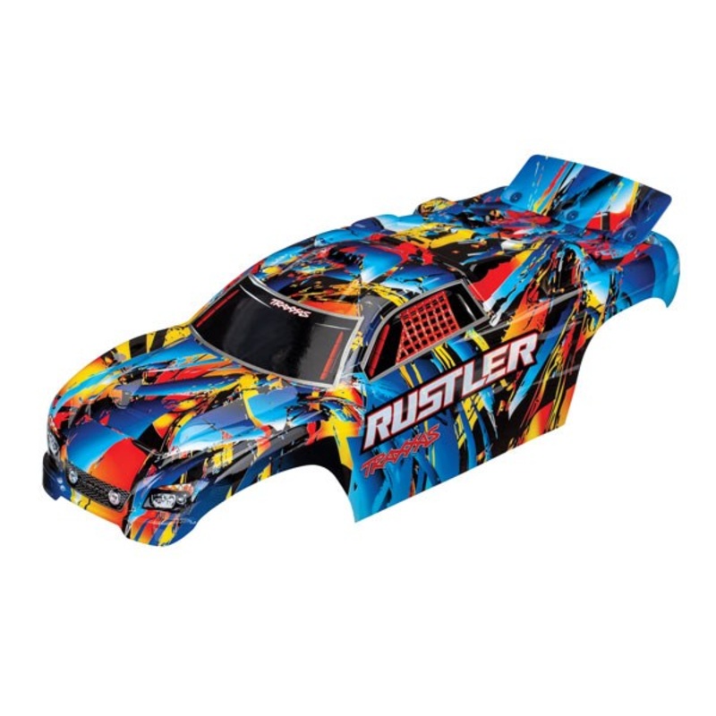 Traxxas 3748 BODY RUSTLER RNR DECALS APPLD