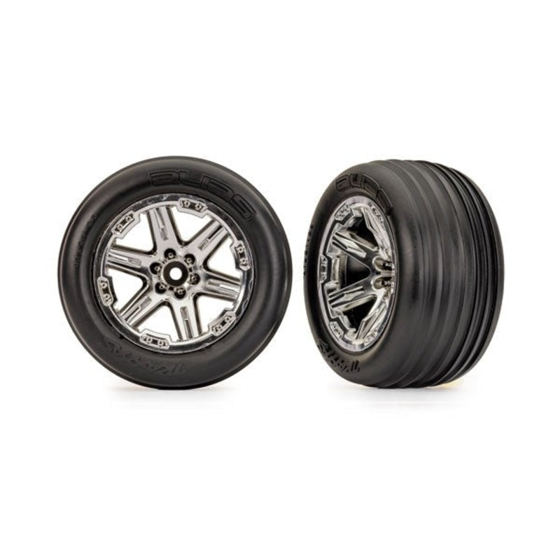 Traxxas 3779 Tires & Wheels Rxt Chrm 2.8/Ribbed