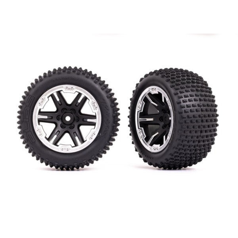 Traxxas 3772X T&W RXT BLK & CHRM 2.8/ALIAS