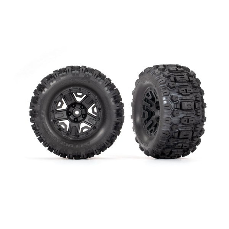 Traxxas 3778 T&W 2.8 HD BLK WHL TSM TIRE