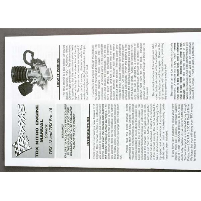 Traxxas 4099 – Engine Manual Trx