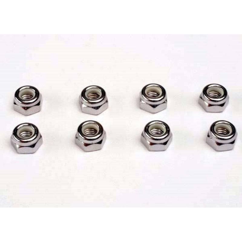 Traxxas 4147 – Wheel nuts 5mm nylon locking (8)