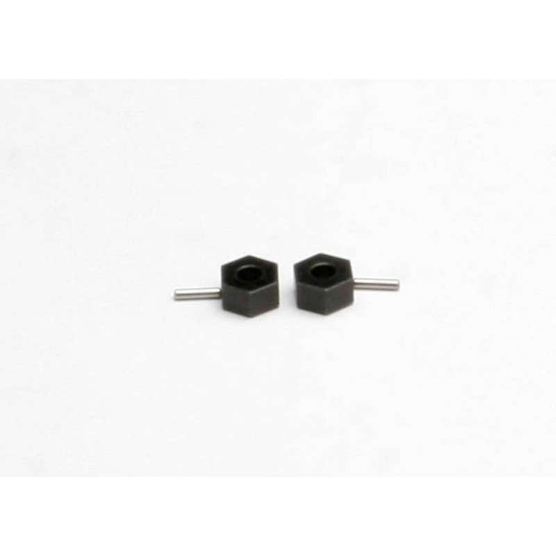 Traxxas 4959 – Hex wheel hubs steel (tall offset) (2)/ axle pins (2.5x12mm) (2)