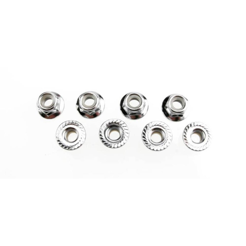 Traxxas 5147X – Nuts 5mm flanged nylon locking (steel serrated) (8)