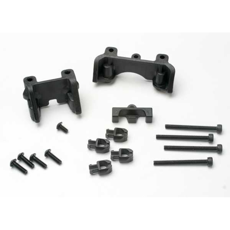 Traxxas 5317 – Shock mounts (front & rear)/ wire clip (1)/ chassis wire clips (4)/ 3x32mm CS (4)/ 3x6mm BCS (1)