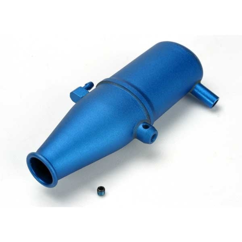 Traxxas 5342 – Tuned Pipe Aluminum Blue-Anodized (Dual Chamber With Pressure Fitting)/ 4Mm Gs